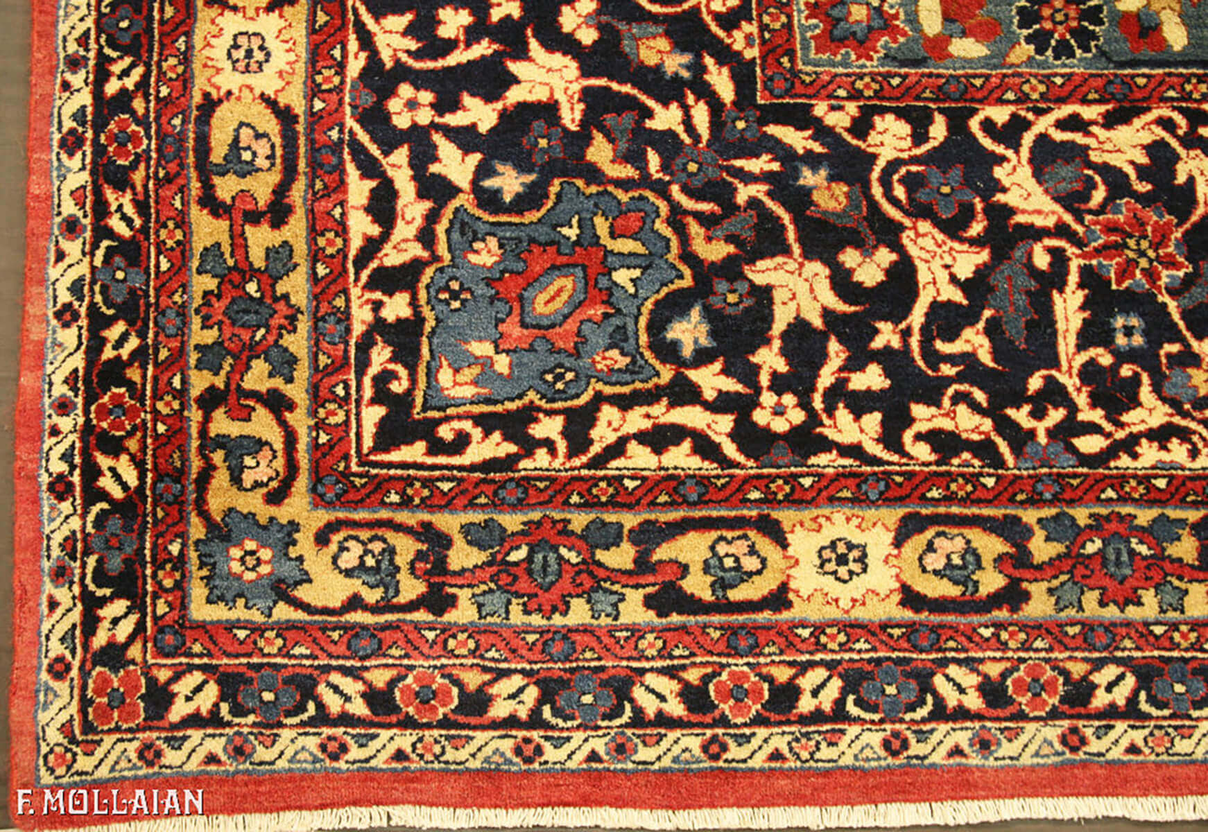 Teppich Persischer Antiker Kerman Signed „OCM“ n°:12689950